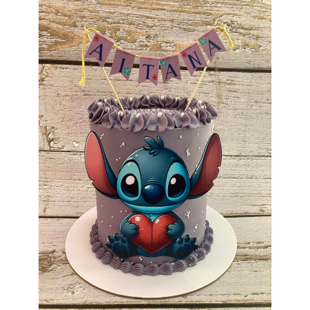 Tarta personalizada de Lilo y Stitch.